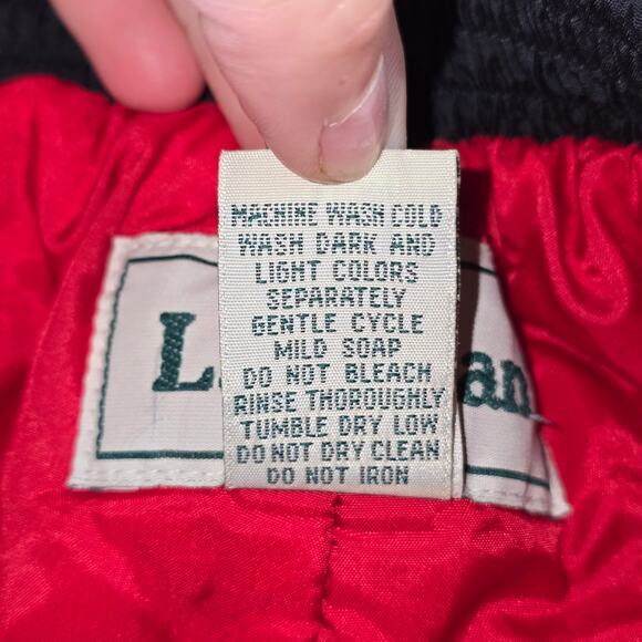 90s-Y2K Era Vintage LL Bean Black Snow Pants Kids Size S/8 - Picture 12 of 12